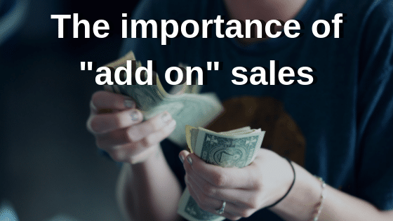"add on" sales